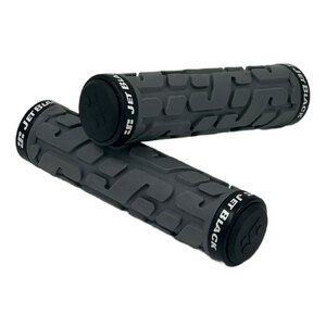 JetBlack Rivet Lock On Grips Grey/Black Rings