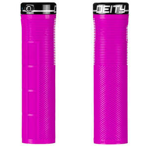 Deity Knuckleduster Single Clamp Lock On Grips - Pink With Black Clamps