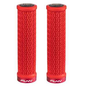 Funn Holeshot Lock-On MTB Grips Red