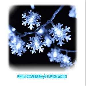 LED Snowflake Decorative Lights