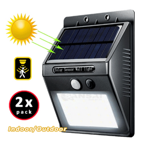 Solar Sensor LED Light 2PK