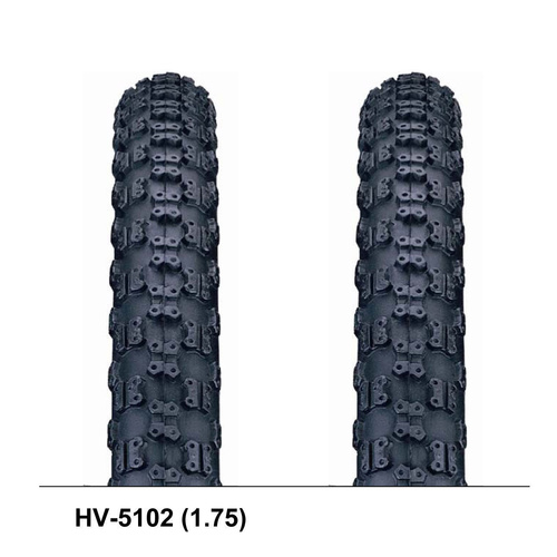 2 XInnova 20 X 1.75 Bmx Bike Tyre Bicycle Tire Hv-5102 Black