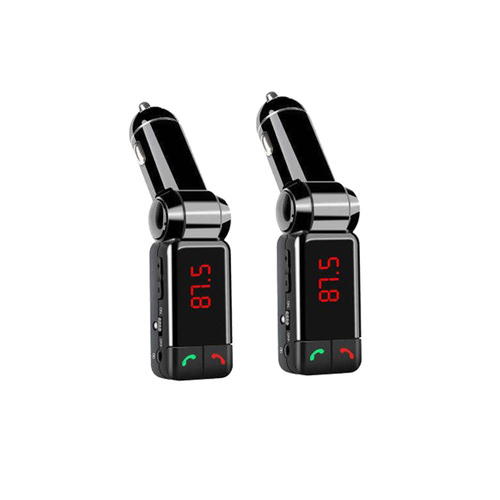 2 x 4 in1 Bluetooth Car Kit FM Transmitter Drive n Talk Hands Free Dual Port