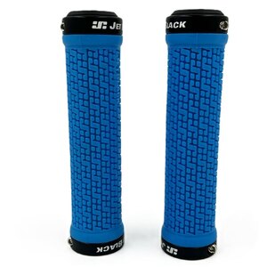 JetBlack Pin Lock On Grips Blue/Black Rings