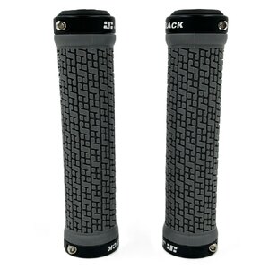 JetBlack Pin Lock On Grips Grey/Black Rings