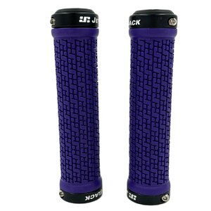 JetBlack Pin Lock On Grips Purple/Black Rings