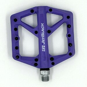 JetBlack Thermolite MTB Pedals – Sealed Bearing Cromo Axle Purple