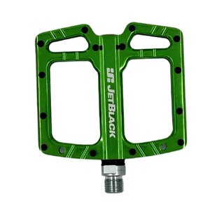 JetBlack Ultralite MTB Pedals Low Profile – Sealed Bearings Cromo Axle Green