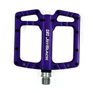 JetBlack Ultralite MTB Pedals Low Profile – Sealed Bearings Cromo Axle Purple