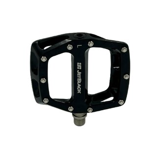 JetBlack Flat Out 2.0 Alloy Pedal DU Bearing Cromo Axle Black