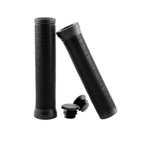 QBP MTB LOCKON GRIPS - RIBBED 145MM - BLACK