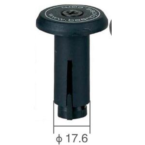 QBP Bar Plugs with Screw 17.6mm - 2 Pack