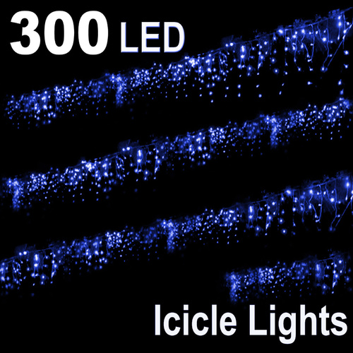 300 Leds Party Christmas Wedding Led Icicle String Lights Blue