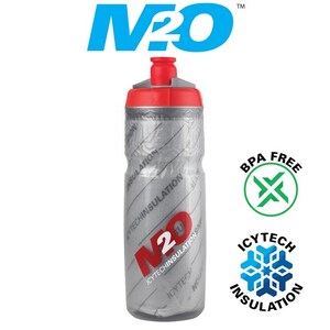 Pilot Water Bottle - 620ml - Smoke/Red - Insulated