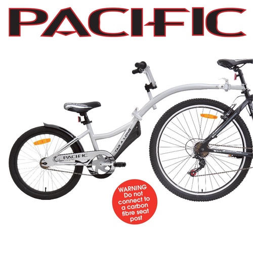 Pacific Tag A Long Cycling Bicycle Bike Trailer Silver