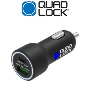 Dual USB 12V Quick Charge Car Charger - USB-C USB-A