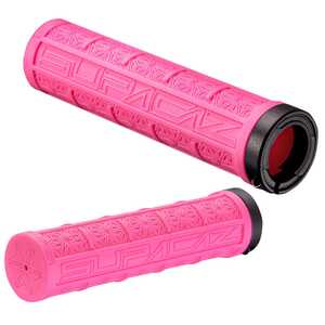 Supacaz Grizips Mountain Bike Grips Neon Pink