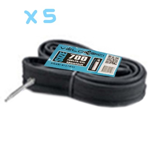 5 X 700C Road Inner Tube 700X19/25 F/V 48Mm French/Presta Valve 