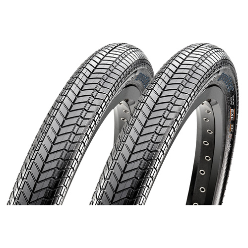 2 x Maxxis Grifter 20x2.30" BMX Folding Tyre 120 TPI EXO